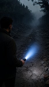 Burning Blue High-Power Tactical Blue Laser Survival Torch - Military-Grade Flashlight for Emergencies (5000m Range)