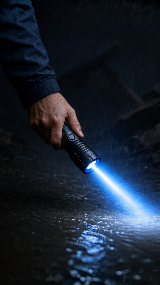 Burning Blue High-Power Tactical Blue Laser Survival Torch - Military-Grade Flashlight for Emergencies (5000m Range)