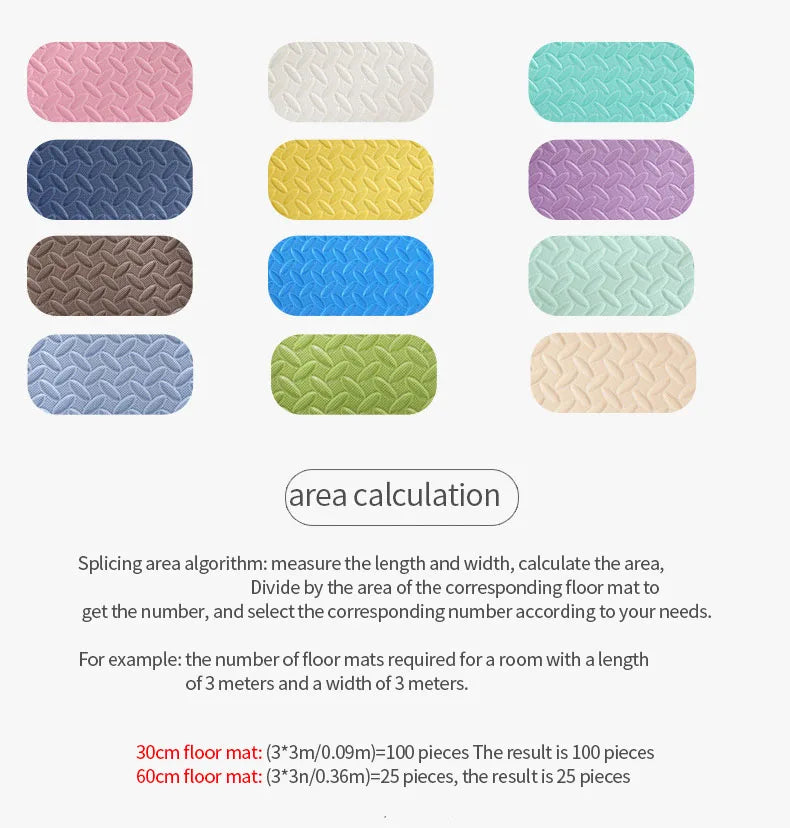 TinyBloom™ Foam Puzzle Play Mat – EVA Interlocking Floor Tiles for Kids