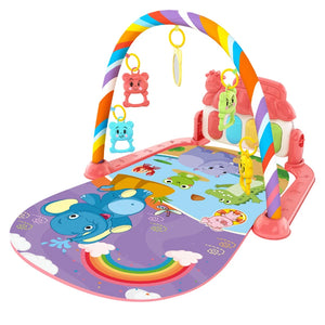 TinyBloom™ Musical Baby Activity Gym & Play Mat – Piano Keyboard for Newborns