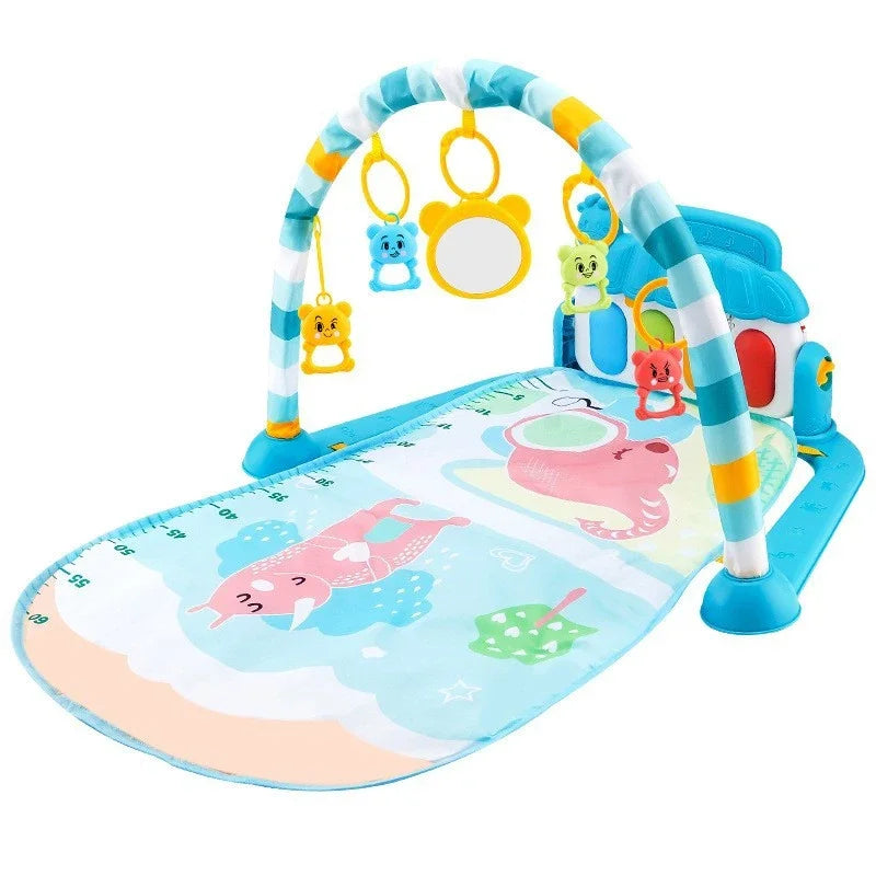 TinyBloom™ Musical Baby Activity Gym & Play Mat – Piano Keyboard for Newborns
