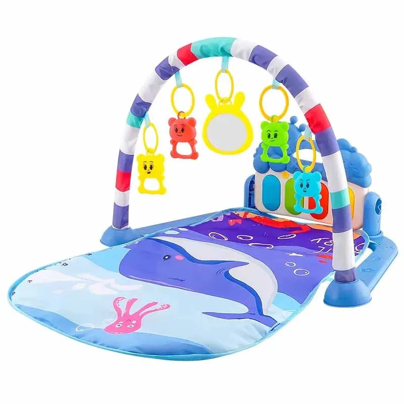 TinyBloom™ Musical Baby Activity Gym & Play Mat – Piano Keyboard for Newborns