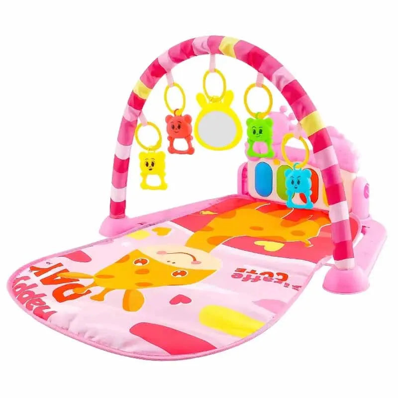 TinyBloom™ Musical Baby Activity Gym & Play Mat – Piano Keyboard for Newborns