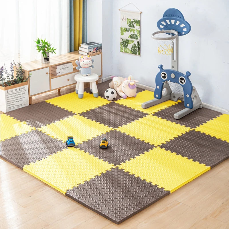 TinyBloom™ Foam Puzzle Play Mat – EVA Interlocking Floor Tiles for Kids