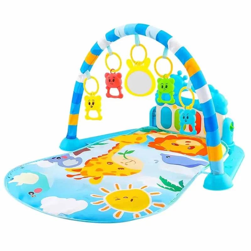 TinyBloom™ Musical Baby Activity Gym & Play Mat – Piano Keyboard for Newborns
