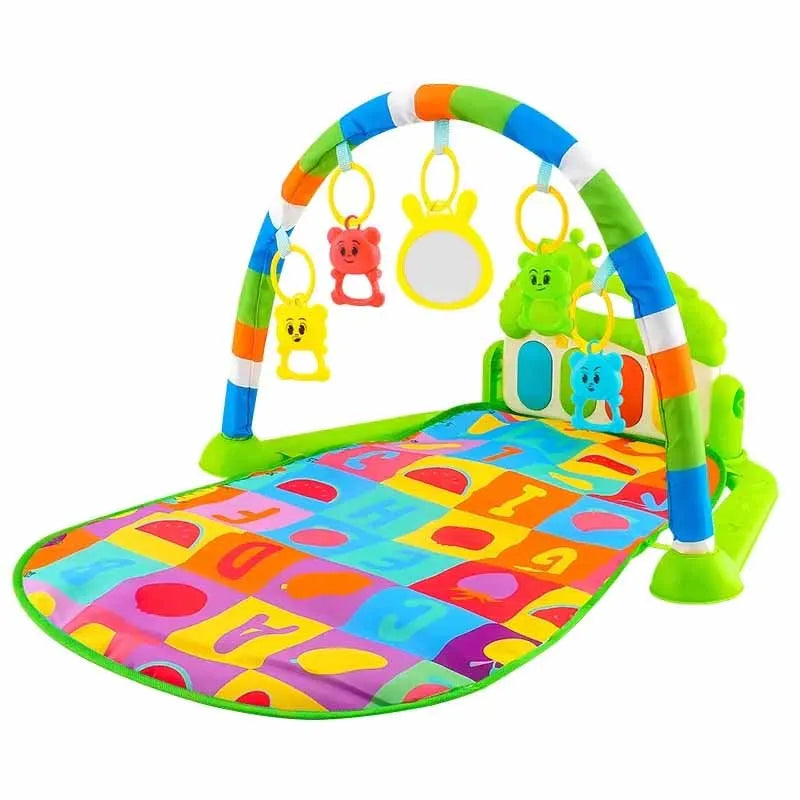 TinyBloom™ Musical Baby Activity Gym & Play Mat – Piano Keyboard for Newborns