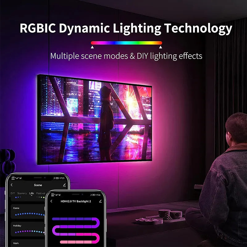 CyberLume® Smart TV, PC LED Backlight Set [Upgraded]