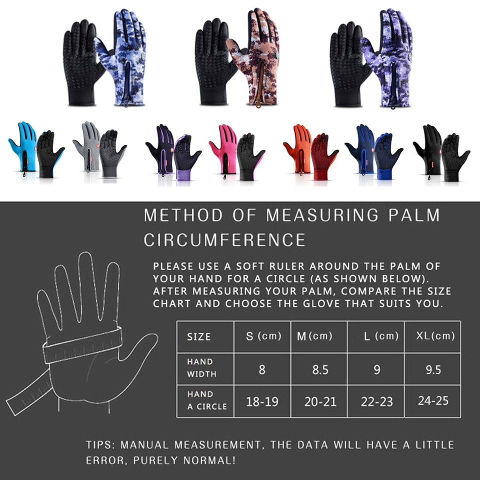 Premium Waterproof & Touchscreen Thermal Winter Gloves for Outdoor Activities