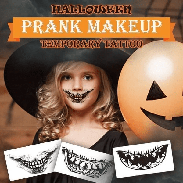 Halloween Prank Makeup Temporary Tattoo🎃