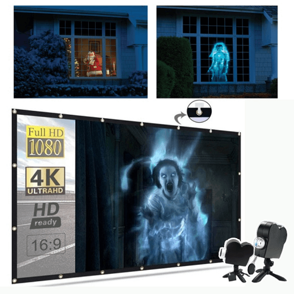 Smart Christmas Projector +12 Movies [2024 Upgraded]