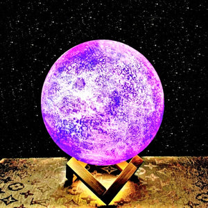 Printed 3D Galaxy Moon Lamp™