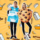 Cookies And Milk Halloween Couple Costume Adult & Kids