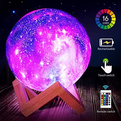 Moon Lamp, Moon Light, Galaxy Moon Light