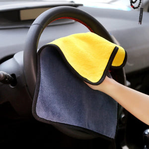 YourWorldShop Car microfiber cleaning towel 83545-yellow