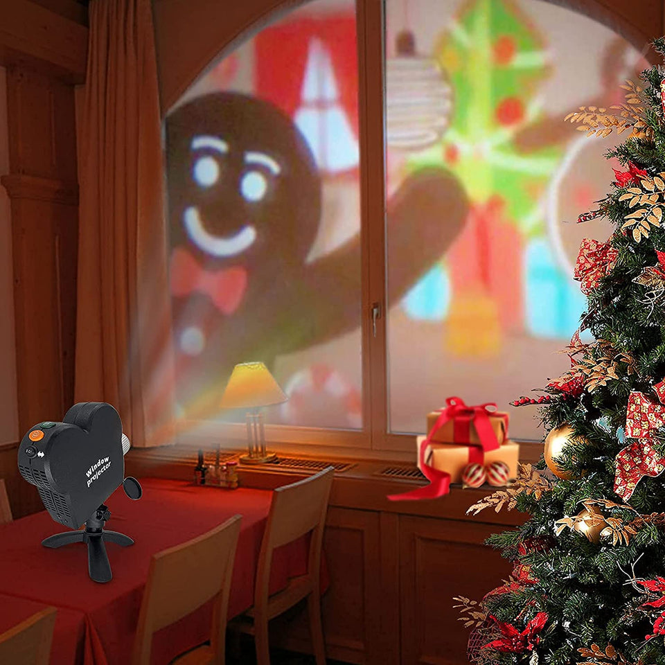 Original Smart Christmas/Halloween Projector +12 Movies [Upgraded 2024]