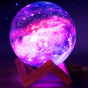 Printed 3D Galaxy Moon Lamp™