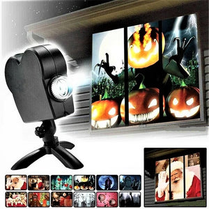 Original Smart Christmas/Halloween Projector +12 Movies [Upgraded 2024]
