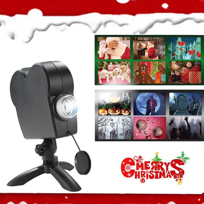 Original Smart Christmas/Halloween Projector +12 Movies [Upgraded 2024]
