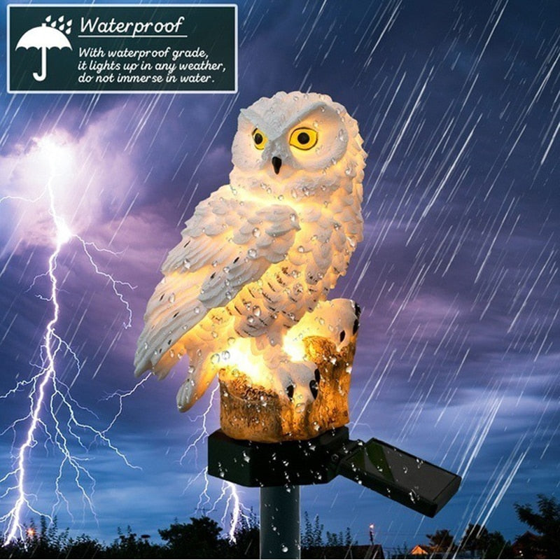 Solar Powered Owl Light