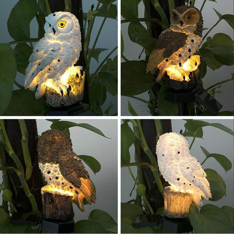 Solar Powered Owl Light