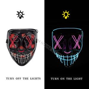 Original Led Purge Mask + Led Skeleton Gloves [2024 Upgraded]