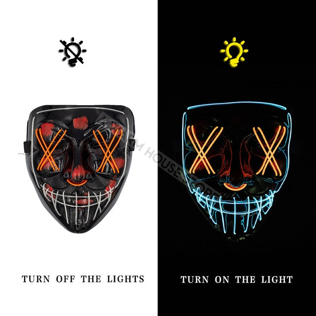 Original Led Purge Mask + Led Skeleton Gloves [2024 Upgraded]