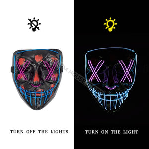 Original Led Purge Mask + Led Skeleton Gloves [2024 Upgraded]