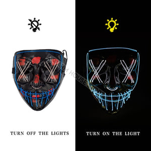 Original Led Purge Mask + Led Skeleton Gloves [2024 Upgraded]