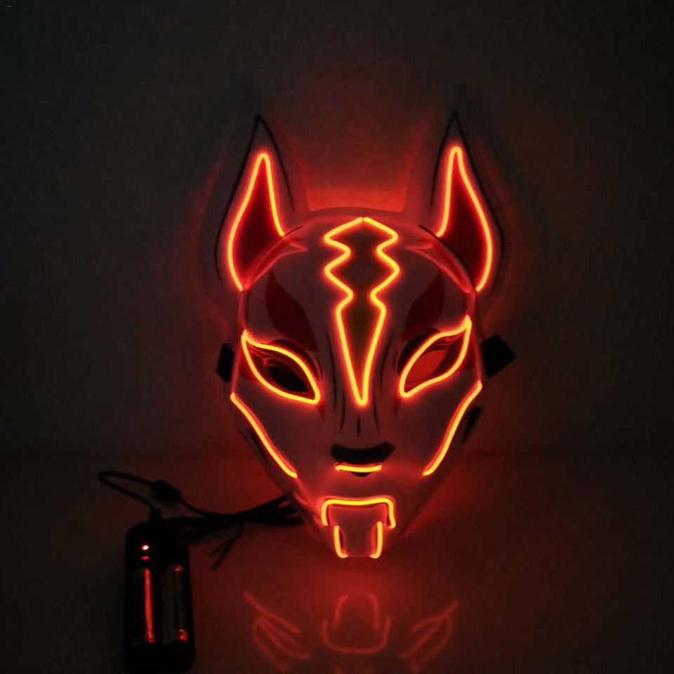 Fox Full Face Neon Mask