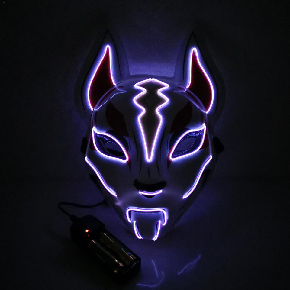 Fox Full Face Neon Mask
