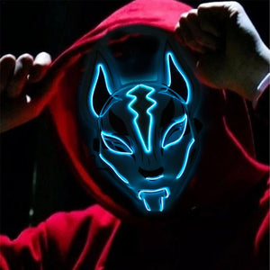 Fox Full Face Neon Mask