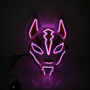 Fox Full Face Neon Mask