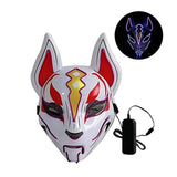 Fox Full Face Neon Mask