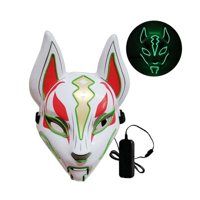 Fox Full Face Neon Mask