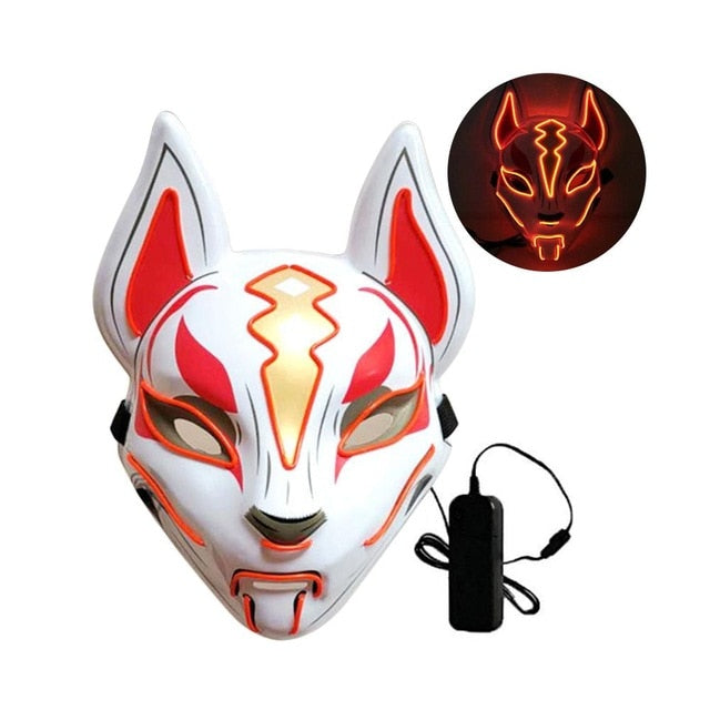 Fox Full Face Neon Mask