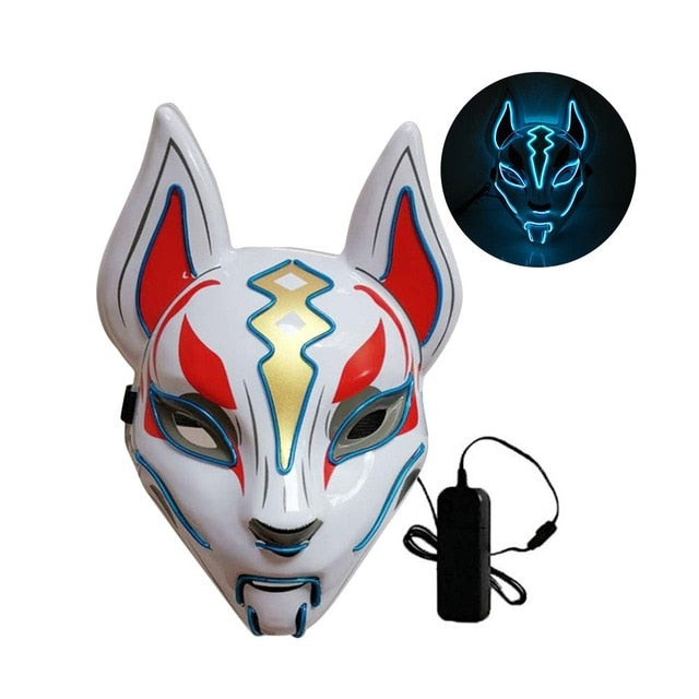 Fox Full Face Neon Mask