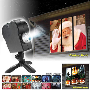 Original Smart Halloween/Christmas Projector +12 Movies [Upgraded 2023]