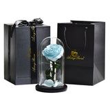 Preserved Rose In Glass Dome + Gift Box