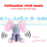 Plush Elephant Doll Play Electric Music