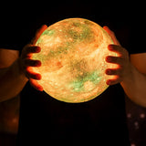 Printed 3D Galaxy Moon Lamp™