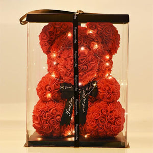 YourWorldShop 25cm (10") Red Luxury Rose Bears