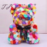 YourWorldShop 40cm (15") Multicolor Luxury Rose Bears