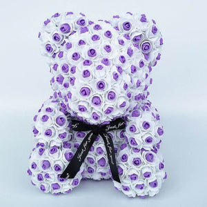 YourWorldShop 40cm (15") Purple NewStyle Luxury Rose Bears