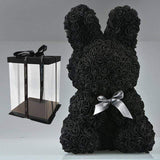 YourWorldShop 45cm black box Luxury Rose Bunny 22905397-45cm-black-box