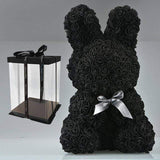 YourWorldShop 45cm black box Luxury Rose Bunny 22905397-45cm-black-box