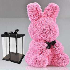 YourWorldShop 45cm pink rabbit box Luxury Rose Bunny 22905397-45cm-pink-rabbit-box