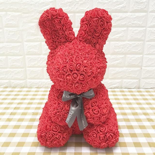 YourWorldShop 45cm red rabbit Luxury Rose Bunny 22905397-45cm-red-rabbit