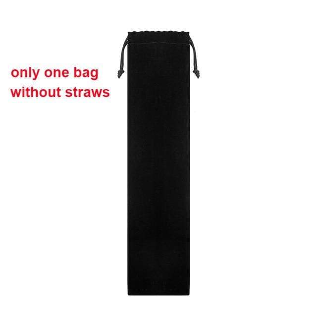 YourWorldShop Bag 4/8Pcs Reusable Drinking Straw 9683599-bag