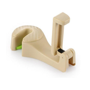 YourWorldShop beige Multi-functional Car Headrest Hook with Phone Holder 19681008-beige