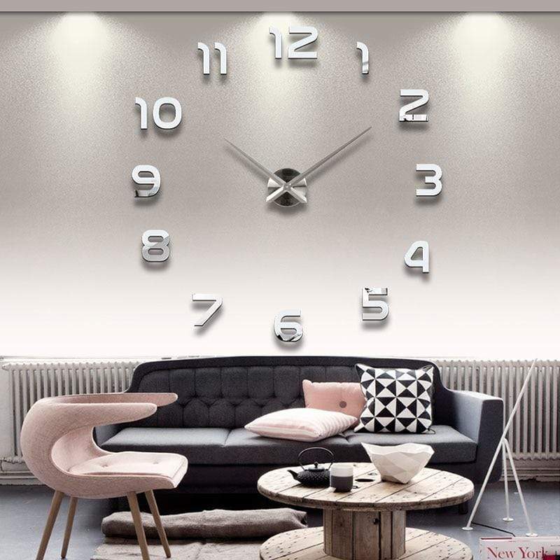 YourWorldShop black / 47inch 3D Wall Clock 8137120-black-47inch